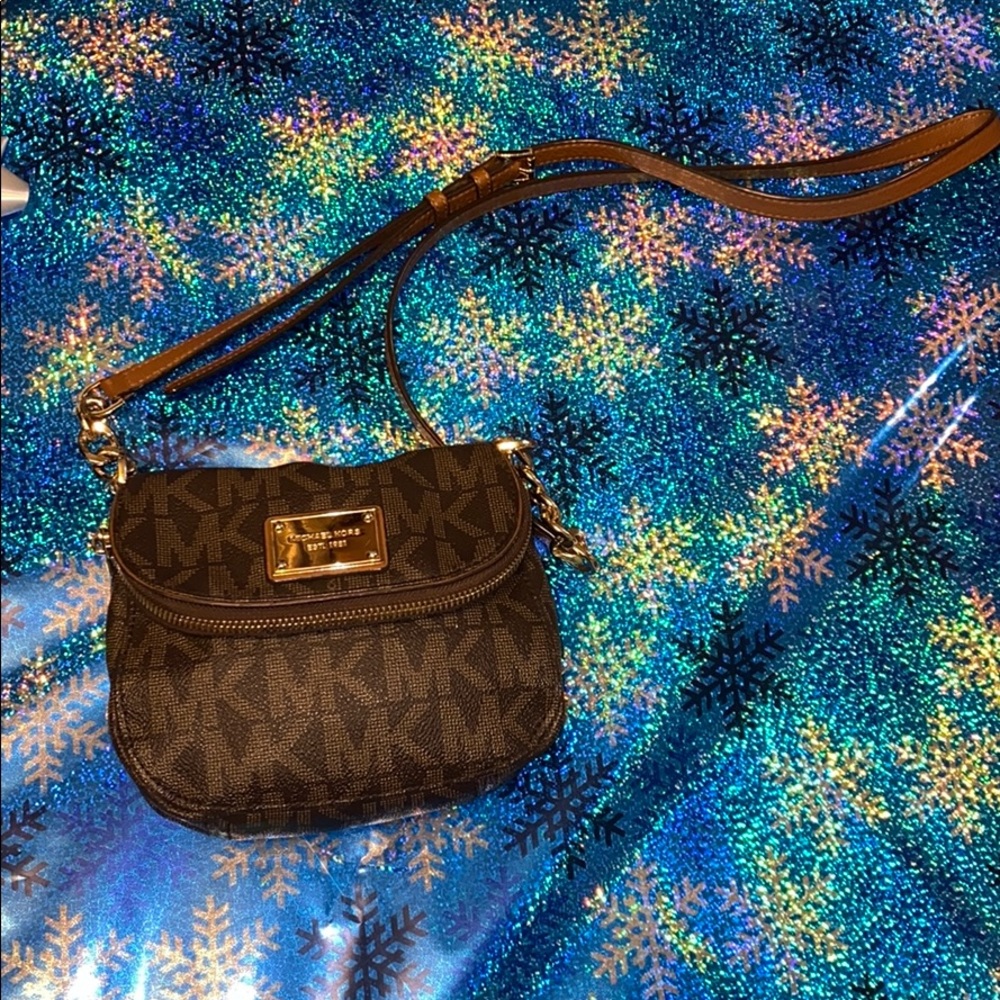 Small Brown Micheal Kors Crossbody Bag